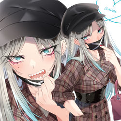 This is a pixiv picture whose title is ギザ歯三白眼くん…。.