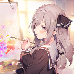 This is a pixiv picture whose title is ⁄(⁄ ⁄•⁄ω⁄•⁄ ⁄)⁄ﾃﾚﾃﾚ♡.