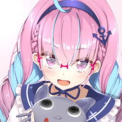 This is a pixiv picture whose title is 新衣装めがねあくあちゃん！.