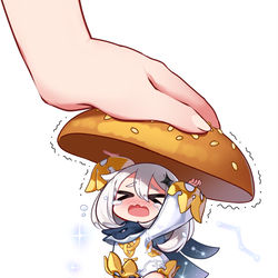 This is a pixiv picture whose title is Paimon.