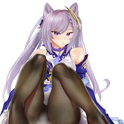 This is a pixiv picture whose title is Keqing.