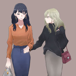 This is a pixiv picture whose title is はじめて手を繋いだ帰り道.