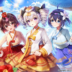 This is a pixiv picture whose title is 「崩壊3rd」3周年記念イラスト.