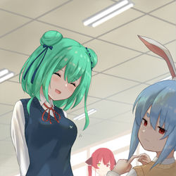 This is a pixiv picture whose title is 「おかしい？どこが？」.