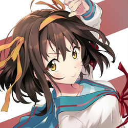 This is a pixiv picture whose title is ハルヒ！.