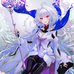This is a pixiv picture whose title is 花の魔術師.