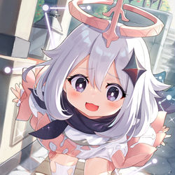 This is a pixiv picture whose title is 「ニンジンとお肉のハニーソテ～♡」.