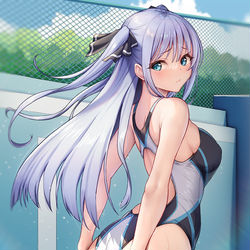 This is a pixiv picture whose title is 水蓮と紫苑.