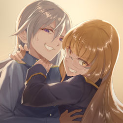 This is a pixiv picture whose title is 仲良くない仲良し.