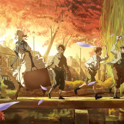 This is a pixiv picture whose title is 急ぐヴァイオレット.