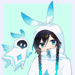 This is a pixiv picture whose title is 本性パーカー.