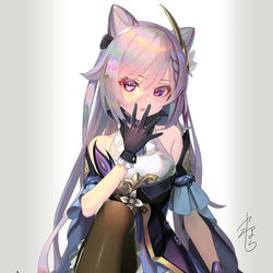 This is a pixiv picture whose title is 刻晴.