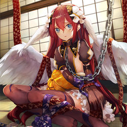 This is a pixiv picture whose title is 足利義栄.