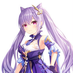 This is a pixiv picture whose title is 刻晴.