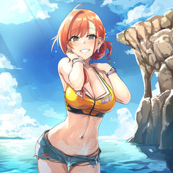 This is a pixiv picture whose title is 水着夏葉.