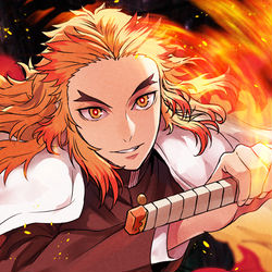 This is a pixiv picture whose title is 炎.