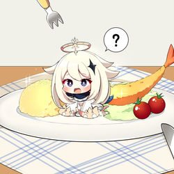This is a pixiv picture whose title is パイモン.