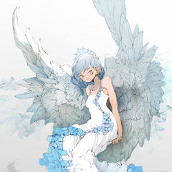 This is a pixiv picture whose title is 少女.