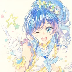 This is a pixiv picture whose title is アイカツ 霧矢あおい.