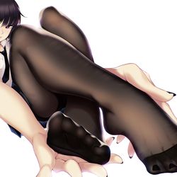 This is a pixiv picture whose title is Stockings & Feet.
