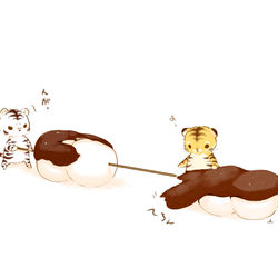This is a pixiv picture whose title is おだんごはんぶんこ.