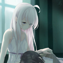 This is a pixiv picture whose title is 最後の夜.