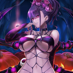 This is a pixiv picture whose title is 紫式部.
