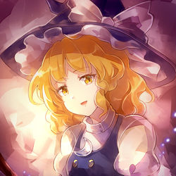 This is a pixiv picture whose title is 紺珠伝魔理沙.