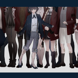 This is a pixiv picture whose title is 創作絵まとめ.