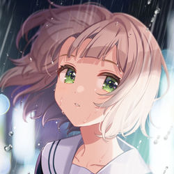 This is a pixiv picture whose title is 雨.
