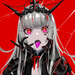 This is a pixiv picture whose title is 魔女と猟犬.