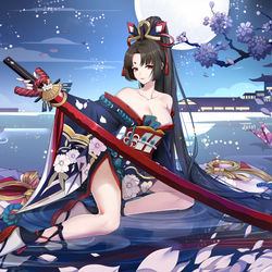 This is a pixiv picture whose title is 《阴阳师》—妖刀姬.