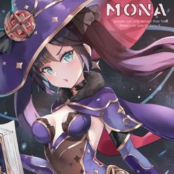 This is a pixiv picture whose title is mona.
