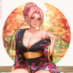 This is a pixiv picture whose title is Chloe 浴衣 - OC.