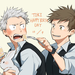 This is a pixiv picture whose title is 佐原先生と土岐くんlog.