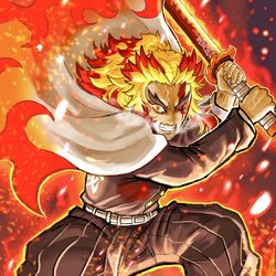 This is a pixiv picture whose title is 「煉獄」.