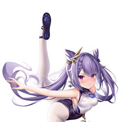 This is a pixiv picture whose title is 孔雀喵.