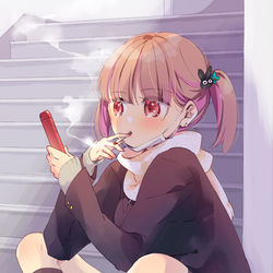 This is a pixiv picture whose title is 一服.