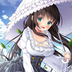 This is a pixiv picture whose title is 風のいたずら.