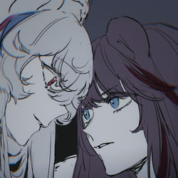 This is a pixiv picture whose title is 凛早打架.