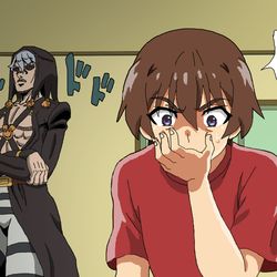 This is a pixiv picture whose title is 鬼騙し編では無かったおはぎの中に針のシーン.