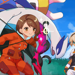 This is a pixiv picture whose title is お土産たくさん持って帰って来たユウリさん.