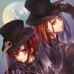 This is a pixiv picture whose title is ハロウィンリドル&ケイト.