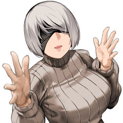 This is a pixiv picture whose title is 2B.