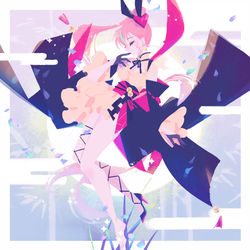 This is a pixiv picture whose title is 【お仕事絵】can't take my eyes off you.