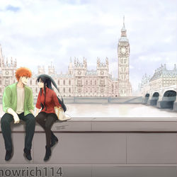This is a pixiv picture whose title is 士凛。時計塔.