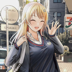 This is a pixiv picture whose title is 髪おろしめぐる.