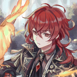 This is a pixiv picture whose title is ディルック.