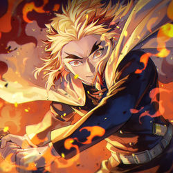 This is a pixiv picture whose title is 煉獄さん.