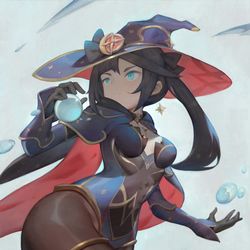 This is a pixiv picture whose title is Mona.